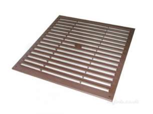 Passive Ventilation Grilles -  Airflow Rvh99 9 Inch X9 Inch Plastic Vent Brown