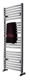 Myson Economist Towel Warmers -  Myson Chrome Avonmore Multi-rail Towel Warmer 126 Curved Ecoc126c