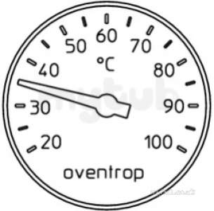 Oventrop Industrial Valves and Actuators -  Aquastrom T Plus Thermometer 50mm