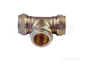 Prestex Compression Fittings -  Pegler Yorkshire Prestex 50 15mm Equal Tee