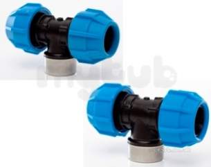 Polyfast Polyethylene Compression Fittings -  Bsp Branch Tee 20x1/2 Bsp Female 42220