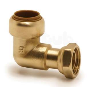 Yorkshire Tectite Fittings -  Yorks Tectite T63 15mm X 1/2 Inch Bent Tap Con