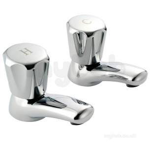 Pegler Contract Brassware -  Polo P501cp 3/4 Inch Bath Taps Pair Cp