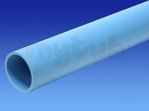 Wavin Blue and Black Large Bore Pipe -  Wavin 32mm Blue Mdpe Pipe 50m 32pw050