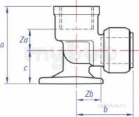 Tectite Classic -  Tect Clsc T15cp Backplate Elbow 10x1/2