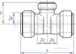 Tectite Classic -  Pegler Yorkshire Tect Clsc T25 Rb Tee 12x10x12