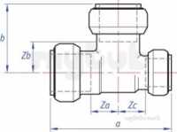 Tectite Classic -  Pegler Yorkshire Tect Clsc T26 Re Tee 28x18x28