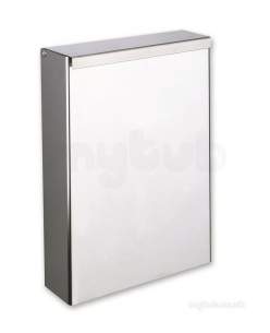 Delabie Accessories and Miscellaneous -  Delabie Slimline Wall Mounted Rectangular Bin 6l Polished St Steel