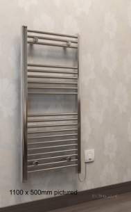 Eastbrook Towel Rails -  Biava Dry Element Towel Rail 1100 X 500mm 400w Chrome 47.0002