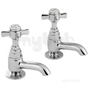 Francis Pegler Brassware -  Sequel 1/2 Basin Pillars Taps Cp