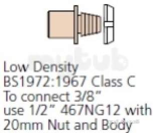 Polyfast Polyethylene Compression Fittings -  Polypipe 32mm 32x3/4 11lb 4793411