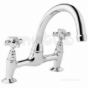 Francis Pegler Brassware -  Pegler Yorkshire Sequel Two Tap Holes Deck Sink Mixer Cp