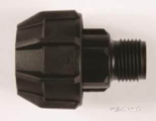 Polyfast Polyethylene Compression Fittings -  Imperial Male Ironxpe Coupler 1/2 49012