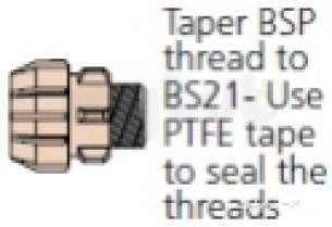 Polyfast Polyethylene Compression Fittings -  Imperial Male Ironxpe Coupler 1 4901