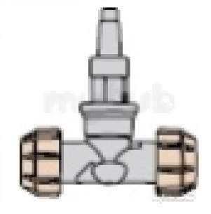 Polyfast Polyethylene Compression Fittings -  Square Drive Stop Cock Engineering Plastic 25mm 49125