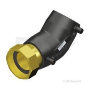 Plasson Electrofusion Fittings -  Blk Male Free Nut Transition Elbow 63-2 49461566