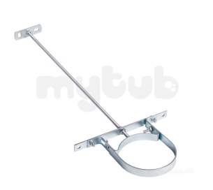 Wavin Certus Products -  110mm Pipe Bracket Assy Bzp/steel 4cs086