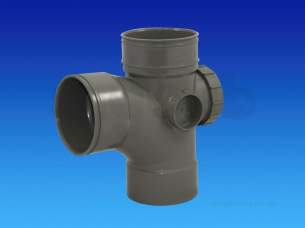 Osma Above Ground Drainage -  Compact D/sw Access Bch 87.5deg 4cs893-e