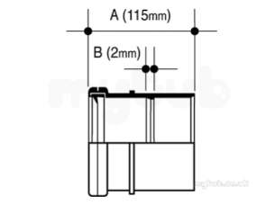 Osma Below Ground Drainage -  4d124 Osma 110mm Socket