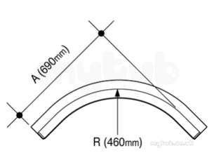 Osma Below Ground Drainage -  4d281 Osma 110mm 87.5d P/e L/r Bend