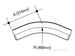 Osma Below Ground Drainage -  4d283 Osma 110mm Long Radius Bend P/e