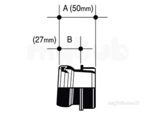 Osma Below Ground Drainage -  4d398 Osma 32mm Sockett Adaptor