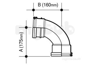 Osma Below Ground Drainage -  4d561 Osma 110mm Double S/r Bend 87.5deg