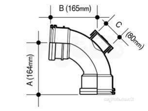 Osma Below Ground Drainage -  4d569 Osma 110mm Double S/r Bend 87.5deg