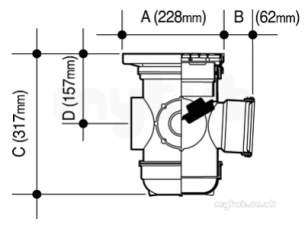 Osma Below Ground Drainage -  4d901 Osma 110mm S/s Btle Gully Op.box