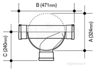 Osma Below Ground Drainage -  4d911 Ss Shower Insp.chm Base Sgle 90 Lh