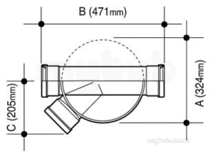 Osma Below Ground Drainage -  4d913 Ss Shower Insp.chm Base Sgle 45 Lh