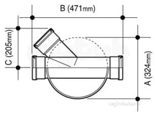 Osma Below Ground Drainage -  4d914 Ss Shower Insp.chm Base Sgle 45 Rh