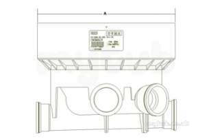 Osma Below Ground Drainage -  4d923 Osma 110mm X 110mm D/s Equal Nic