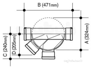 Osma Below Ground Drainage -  4d933 Ss Shower Insp.chm Bse Twn 45/90lh