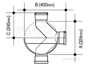 Osma Below Ground Drainage -  4d935 Ss Shower Insp.chm Bse Dbl 90 L/rh