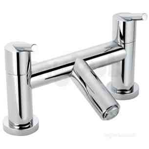 Francis Pegler Brassware -  Pegler Yorkshire Axi Two Tap Holes Deck Bath Filler Cp