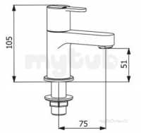 Francis Pegler Brassware -  Pegler Yorkshire Strata Basin Pillar Taps