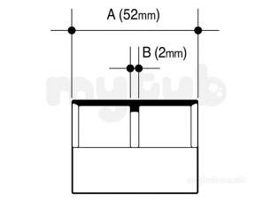 Osma Above Ground Drainage -  4m104b Black Osma 32mm Double Socket