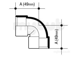 Osma Above Ground Drainage -  4m160e Olive Osma 32mm Knuckl Bend-90 Degree