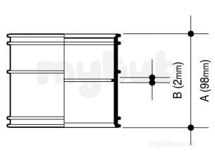 Osma Above Ground Drainage -  4s104g Grey Osma 110mm Double Slvent Skt