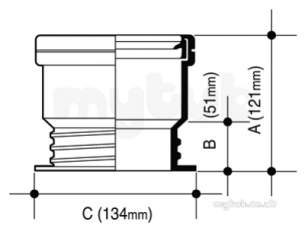 Osma Above Ground Drainage -  4s107g Grey Osma 110mm Con C.i./cw Drain