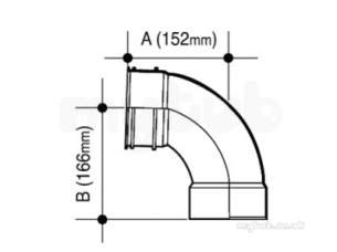 Osma 4s461b Black 110mm D/sw Bend 87.5deg