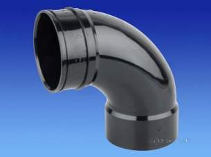 Osma Above Ground Drainage -  Osma 4s461b Black 110mm D/sw Bend 87.5deg