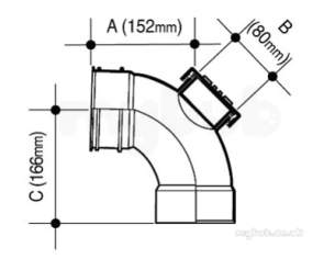 Osma Above Ground Drainage -  4s469e Olive Osma D/sw Access Bend-87.5