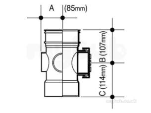 Osma Above Ground Drainage -  4s474e Olive Osma D/sw Bossd Access Pipe