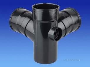 Osma Above Ground Drainage -  4s491b Black Osma 87.1/2d Sw/s Cornr Brc