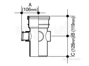 Osma Above Ground Drainage -  4s581g Grey Osma 32mm Boss Pipe 4s581 G