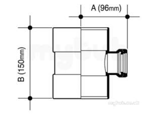 Osma Above Ground Drainage -  4s584b Black Osma 4 Inch 40mm Singlee Solv Boss