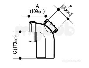 Wavin Certus Products -  Wavin 110mm P/e Acc Conn 90 Cwc761w