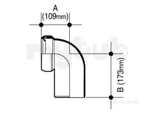 4s771w White Osma 110mm Wc Connector